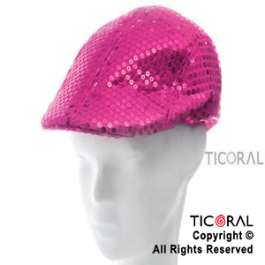 SOMB BOINA LENTEJUELAS FUCSIA C/VISERA HS4434-4 x 1